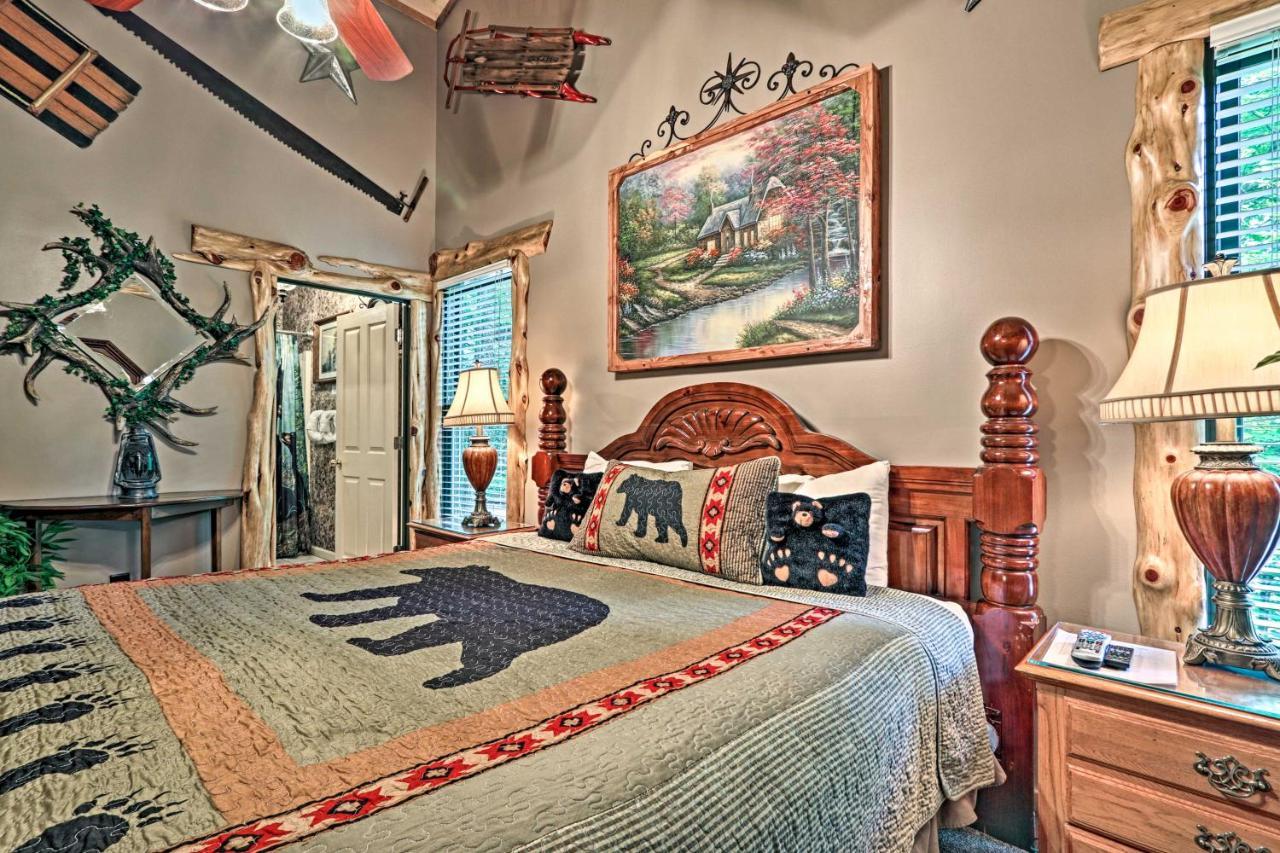 Eclectic Cabin With Hot Tub 1 Mi To Ober Gatlinburg Exterior foto